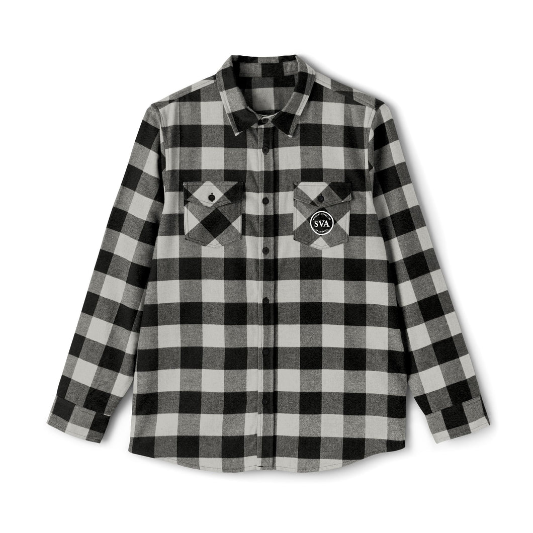 SVA White Logo Unisex Flannel Shirt