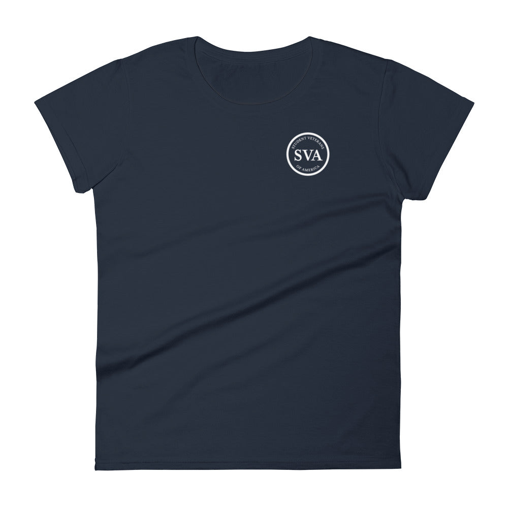 Women's SVA Logo Navy Short Sleeve T-Shirt
